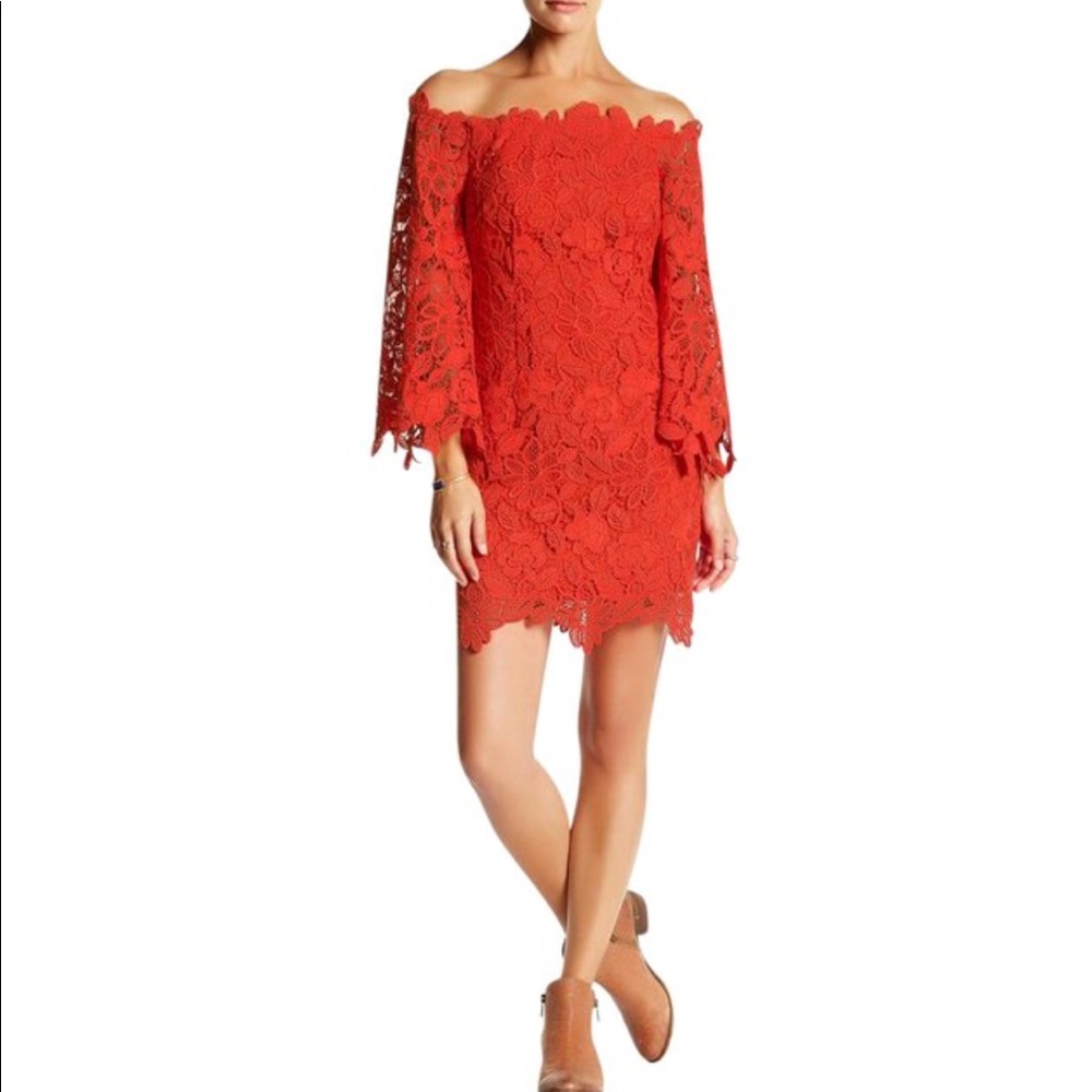 Free People red lace dress